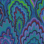 Kaffe Fassett Collective for Free Spirit  PWGP207 Blue Patt Marble Scallops 