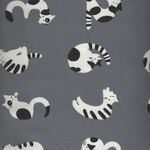 Kokka 100% Cotton Fabric Made In Japan YHA-99140 Col. 2C20 Black/Gray.