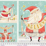 LOVE, SANTA by Cori Dantini for Free Spirit PWCD027 Santa Wishes Panel.