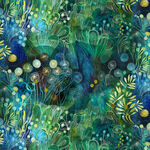 L'Heure Bleue by Este MacLeod For Free Spirit PWSE031 Reve. Mossgreen.