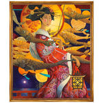 Lantern Song by David Galchutt for QT Fabric Panel 36" x 44" Digital.