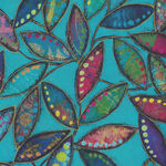 Light In The Forest By Sue Penn For Free Spirit Fabrics PWSP014 Foliage.Turquois