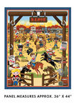 Lil' Buckaroos by Greta Lynn for Benartex Fabric Panel 36" x 44" 14751-99B.
