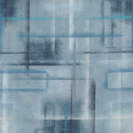 Lines And Squares-Colour Brush From Stof 4501 251 Blue/Navy.