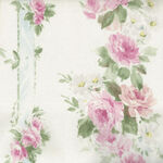 Love At First Sight Printed By Yuwa Made In Japan 826656 Col. A Cream Pink.