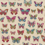 Luxe Butterflies by Makower Fabrics 2613 Style A. Color Q. Metallic Etch.