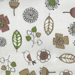 Made In Japan 100% Cotton H-7032 Design 1 - Color 2 Cream.