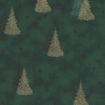 Magic Christmas From Stof Fabrics 4597 802 Rich Green/Gold.