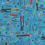 Man Cave By Ninette Parisi For Henry Glass Fabrics 9651 Col. 17 Tools.