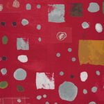 Marble Run by Marcia Derse For Windham Fabric  53737D-4 Red-Orange.
