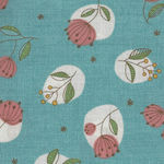 Mina Made In Japan Cotton Fabric 148-1225 Colour E2 Teal