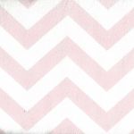 Minky Chevron Small Wide From E.Z. Fabrics Inc Colour Light Pink/White