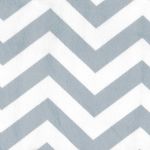 Minky Chevron Wide From E.Z. Fabrics Inc. Colour white/light blue grey