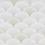 Mixed Metals by Hoffman Fabrics Q4519 003M Color White Silver Gold Metallic.