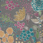 Miyako Kawagachi by Kei Fabrics Japan Cotton/Linen Blend MY-062CL Colour E Grey.