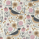 Moda Fabric Birdsong by Gingiber M48352 31 Birds On Off White.