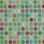 Moda Flea Market Mix by Cathe Holden MD7356-15 Green Buttons.