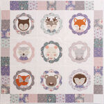 Molly And Mama FOREST FAMILY QUILT Pattern LW013 Finished Size 44" Square.