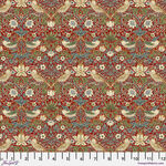 Morris & Co. Kelmscott for Free Spirit PWWM002XX Mini Strawberry Thief Red. 