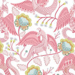 Mystical Kingdom by P&B Textiles DSN #05282 Co. WP White Pink Dragons.
