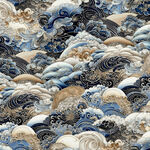 Nami by P&B Fabrics 108" Quilt Back NAMW 05657 Col. B Blue.