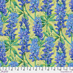 Nation of Flowers  by Martha Negley for Free Spirit PWMN048.BLUE Bluebonnet.