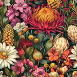 Nora's Natives Main Floral 108" Wide Quilt Backing DV6701.