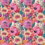 Nora's Natives Modern Floral By Devonstone Collection DV6702 White.