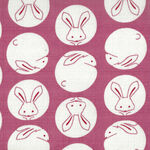 OSKIKKA HOKKOH Japanese Cotton 1023-1100 Color 2A Pink Bunny.