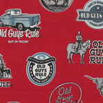 Old Guys Rule From Robert Kaufman AOD-18321-3 Red