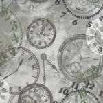 On Time Flannel by Whistler Studios From Windham Fabrics 37357F-1 Grey/Charcoal.