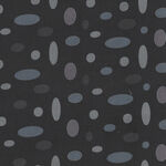 Peaceful Petals by Sarah J For Marcus Fabrics Ovals R47-0592 1012 Charcoal/Grey/