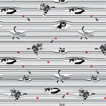 Peekaboo Shade Cats from Timeless Treasures Cat-CD3020 White.