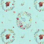 Peter Rabbit Dance Squirrel Beatrix Potter by Visage Fabrics 2931-03 Color Mint.