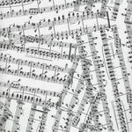 Pitch Perfect by Michael Miller Fabric Pattern CX10473 Music Melody White/Black.