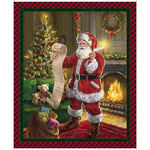QT Checking It Twice Santa Panel 36" x 42" Digital Print 30436-X-Multi.