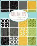 Quotation by ZEN CHIC for Moda Fabrics Charm Pack 5 x 42 Squares 1730PP