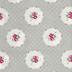 Ruru Bouquet By Quiltgate Fabrics RU2370 14B Grey
