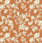 Sanderson Woodland Blooms By Free Spirit PWSA032.Russett Patt. Magnolia & Pomagr