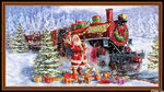 Santa's Night Out by QT Fabric Digital Panel 24" x 42" 1649-28395-X.