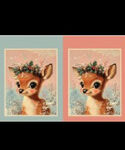Santa's Symphony by Devonstone Collections Vintage Deer Sack DV6951.