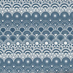 Simplicity by Palette Pleasure Fabrics Scallop Color Blue.