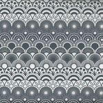 Simplicity by Palette Pleasure Fabrics Scallop Color Grey.