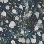 Snow Flowers by Cotton + Steel OE200 Colour Deep Teal.