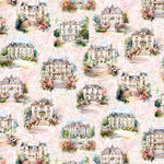 Soiree by Hoffman Spectrum Digital Print X5655 391 Blush French Mansions
