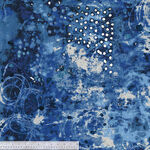 Spotted Graffiti By Marcia Derse For Windham Fabric 52814D-12 Blue.