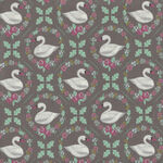 Swan Serenade by Melanie Collette for Riley Blake SC13261 Color Gray.