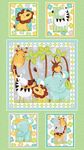 Sweet  Safari by Victoria Hutto for StudioE Fabrics 7244 Panel 24" x 42".