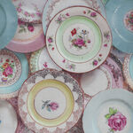 Tea For Two From Northcott Fabrics Digital Plates DP24896 Colour 10 Multi.