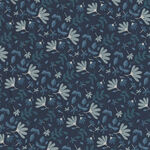 The Flower Fields by Maureen Cracknell for Art Gallery Fabrics FLF85913 Navy.